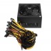 1600W Miner Graphics Card Power Supply For Mining 180 240V 80Plus Platinum Certified ATX PSU