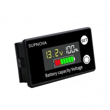 SUPNOVA LCD Color Screen DC Voltmeter Lithium Storage Battery Meter  Style  Ordinary Type