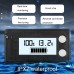 Waterproof LCD Two  wire Lead  acid Lithium Battery Digital Display Voltage Meter 8  100V  White